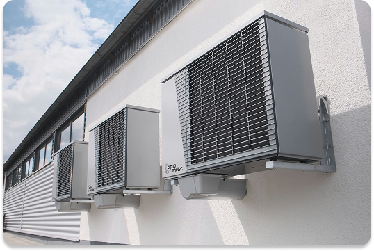 Pompe di calore installate su edificio